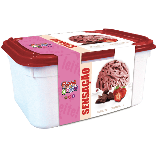 Sorvete de Pote Sabor Sensação Pavê & Comê 1,5L