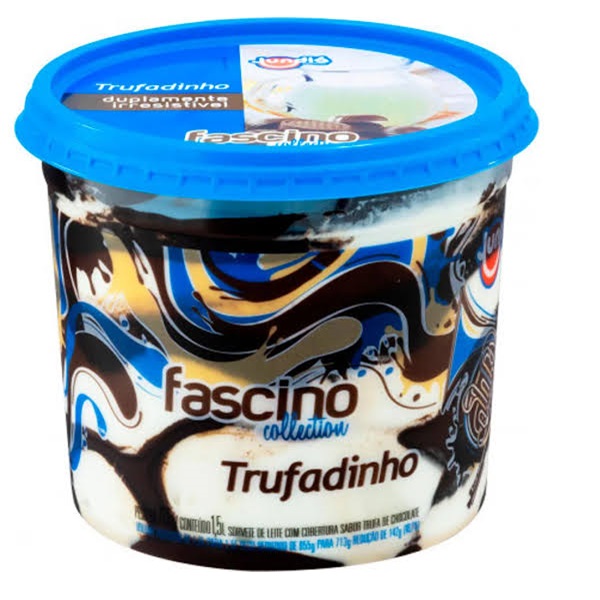 Sorvete Jundiá Fascino Collection Trufadinho - 1,5L
